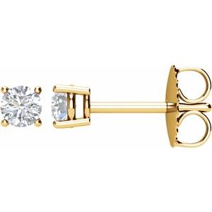 14K Yellow 1/4 CTW Natural Diamond Stud Earrings
