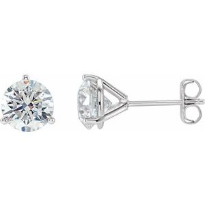 14K White 1 1/2 CTW Natural Diamond Stud Earrings