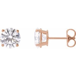 14K Rose 2  1/2 CTW Lab-Grown Diamond Stud Earrings