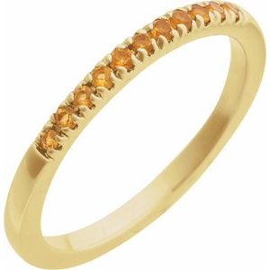 14K Yellow Natural Citrine Ring