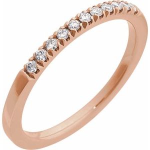 14K Rose 1/6 CTW Lab-Grown Diamond Ring