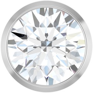 14K White 1 CT Lab-Grown Diamond Slide Pendant