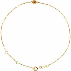 14K Yellow Natural Citrine 6 1/2-7 1/2" Bracelet