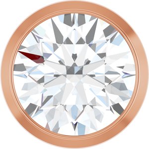 14K Rose 3/4 CT Lab-Grown Diamond Slide Pendant