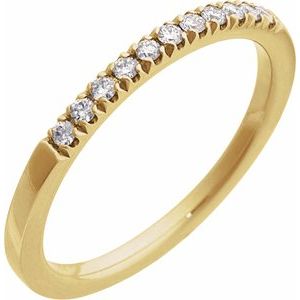 14K Yellow 1/6 CTW Natural Diamond Ring